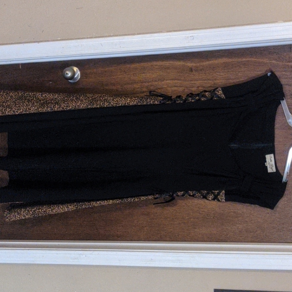 Bettie Page leopard rockabilly dress